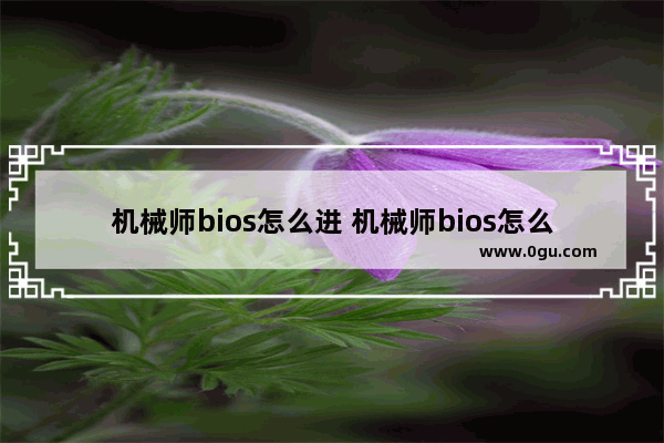 机械师bios怎么进 机械师bios怎么进入win10