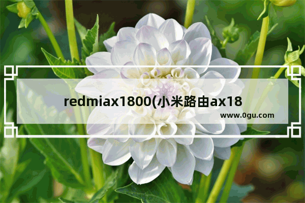 redmiax1800(小米路由ax1800评测)