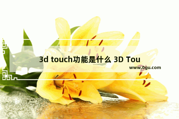 3d touch功能是什么 3D Touch的详细讲解