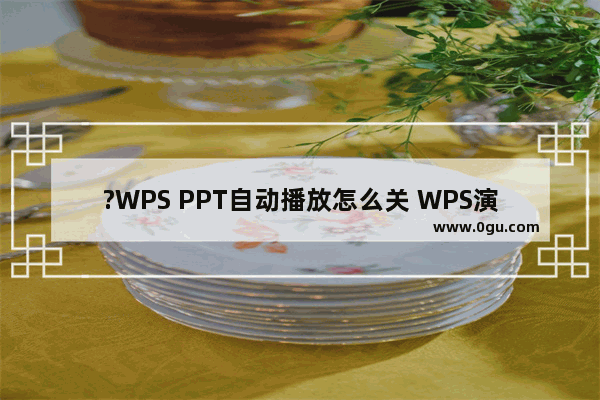 ?WPS PPT自动播放怎么关 WPS演示文稿电脑版关闭自动播放的方法教程