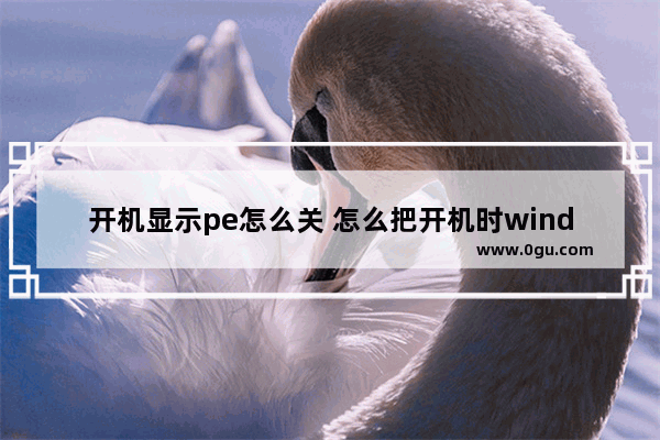 开机显示pe怎么关 怎么把开机时windows pe取消掉