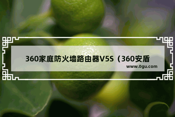 360家庭防火墙路由器V5S（360安盾c5路由器怎么样）