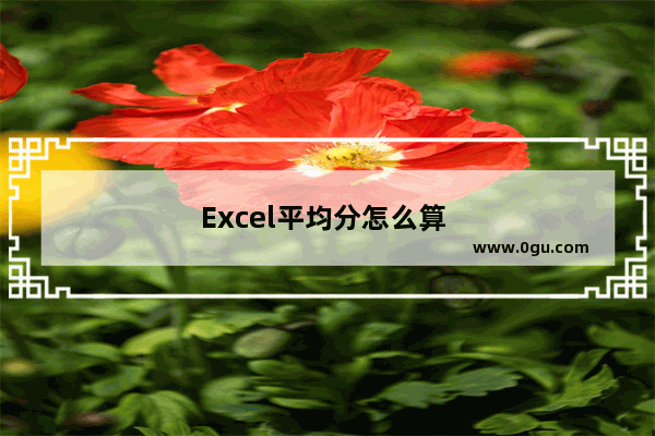 Excel平均分怎么算 