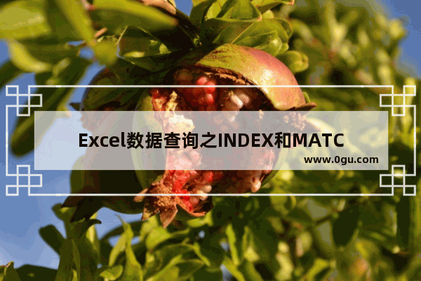 Excel数据查询之INDEX和MATCH函数 