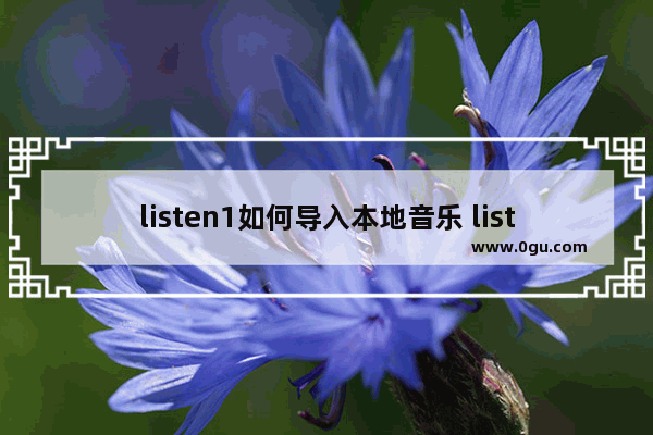 listen1如何导入本地音乐 listen1导入本地音乐的方法