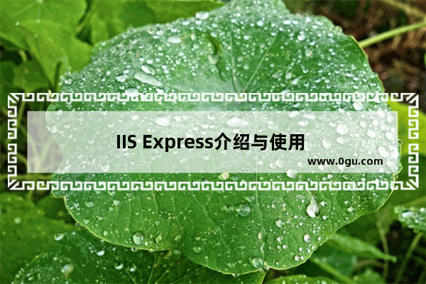 IIS Express介绍与使用 