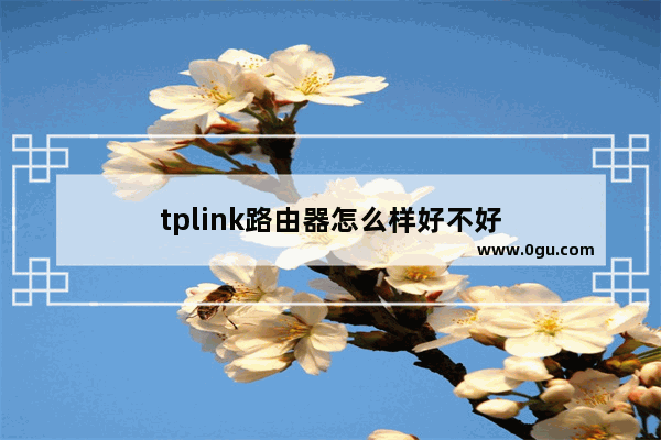 tplink路由器怎么样好不好