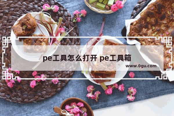 pe工具怎么打开 pe工具箱