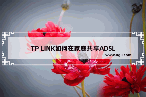 TP LINK如何在家庭共享ADSL