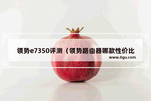 领势e7350评测（领势路由器哪款性价比高）