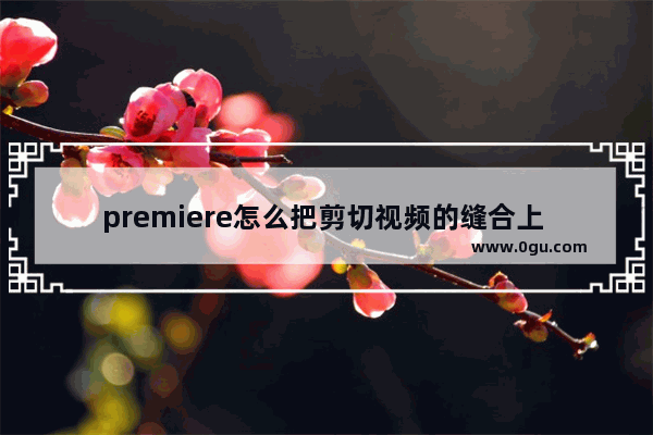 premiere怎么把剪切视频的缝合上 