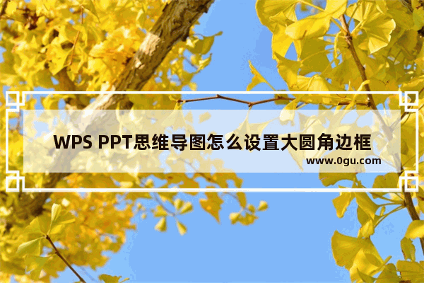 WPS PPT思维导图怎么设置大圆角边框弧度 WPS PPT思维导图设置大圆角边框弧度的方法