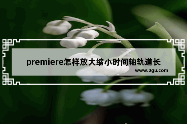 premiere怎样放大缩小时间轴轨道长度 