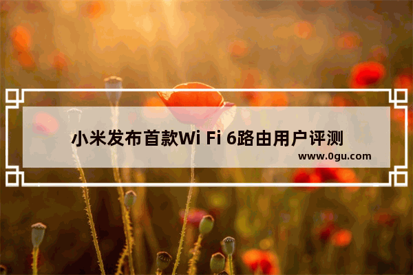 小米发布首款Wi Fi 6路由用户评测