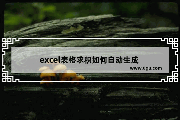 excel表格求积如何自动生成 