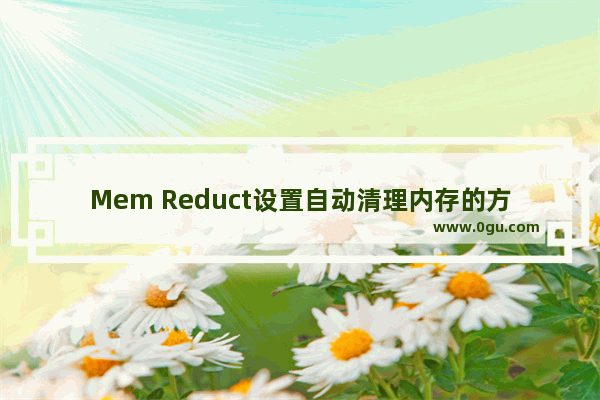 Mem Reduct设置自动清理内存的方法 Mem Reduct怎么设置自动清理内存