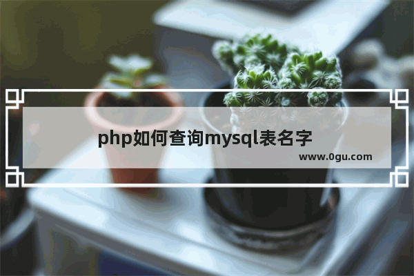 php如何查询mysql表名字 