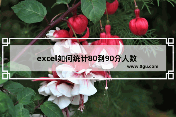 excel如何统计80到90分人数 