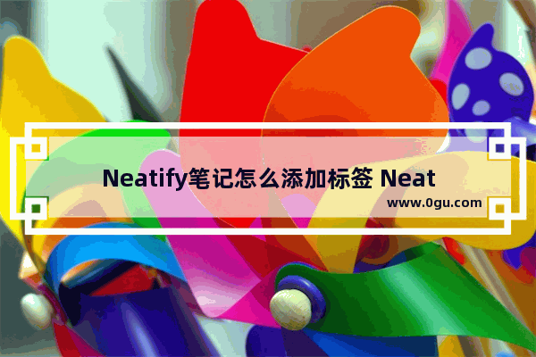 Neatify笔记怎么添加标签 Neatify笔记添加标签的方法