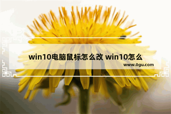 win10电脑鼠标怎么改 win10怎么改鼠标名称