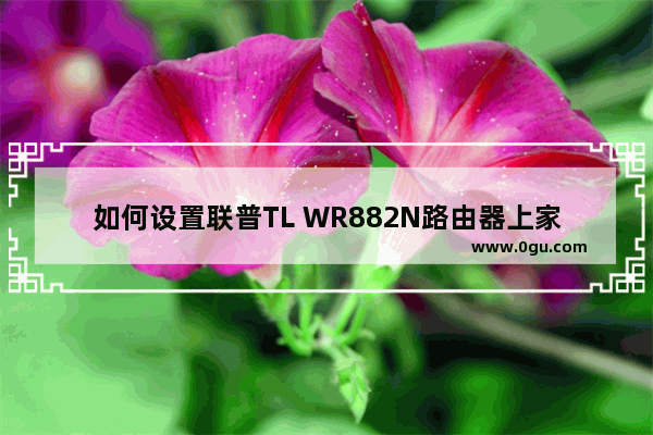 如何设置联普TL WR882N路由器上家长控制模式