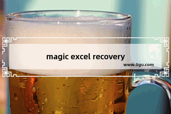 magic excel recovery恢复Excel数据的方法 magic excel recovery如何恢复Excel数据