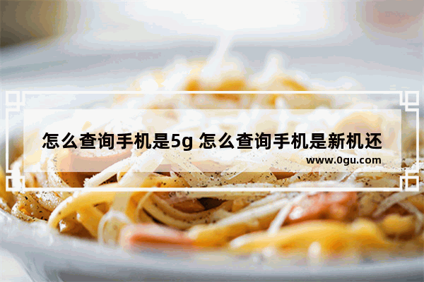 怎么查询手机是5g 怎么查询手机是新机还是翻新机