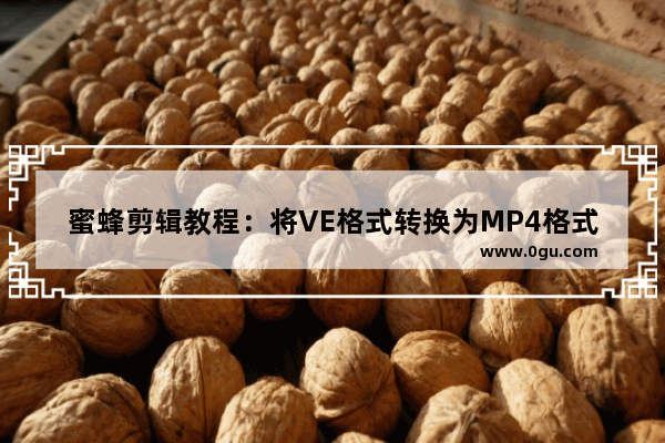 蜜蜂剪辑教程：将VE格式转换为MP4格式的方法分享