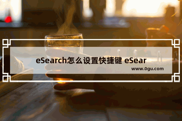 eSearch怎么设置快捷键 eSearch设置快捷键的方法