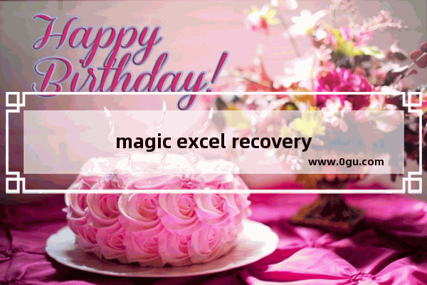 magic excel recovery怎么使用 magic excel recovery的使用方法