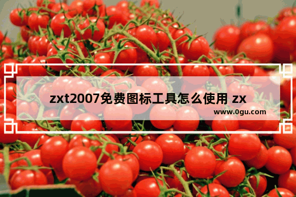 zxt2007免费图标工具怎么使用 zxt2007免费图标工具的使用方法