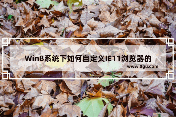 Win8系统下如何自定义IE11浏览器的阅读视图样式