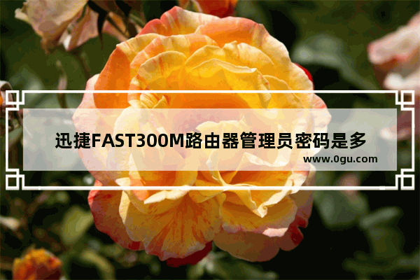 迅捷FAST300M路由器管理员密码是多少？