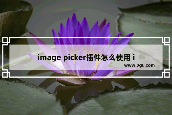 image picker插件怎么使用 image picker插件的使用方法