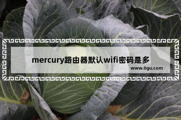 mercury路由器默认wifi密码是多少？