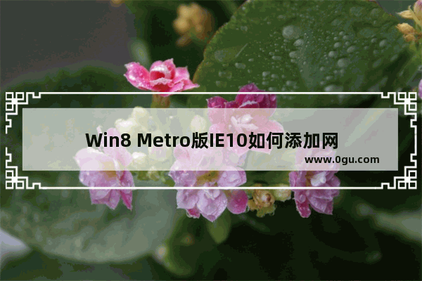 Win8 Metro版IE10如何添加网址到收藏夹