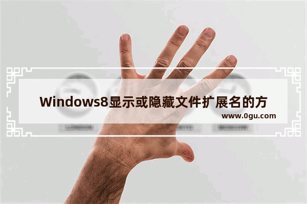 Windows8显示或隐藏文件扩展名的方法