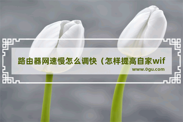 路由器网速慢怎么调快（怎样提高自家wifi网速）