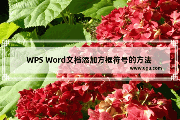 WPS Word文档添加方框符号的方法 WPS Word文档怎么添加方框符号