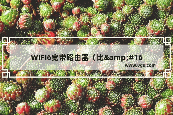 WIFI6宽带路由器（比&#160;WiFi 5&#160;快出&#160;40%&#160;左右）