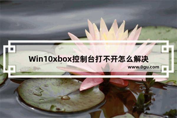 Win10xbox控制台打不开怎么解决