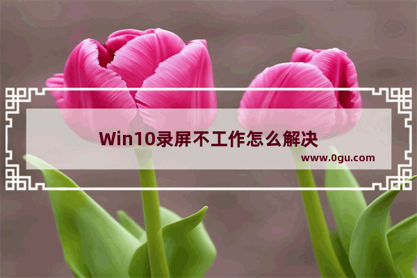 Win10录屏不工作怎么解决