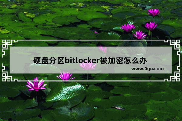 硬盘分区bitlocker被加密怎么办 硬盘bitlocker加密怎么解除