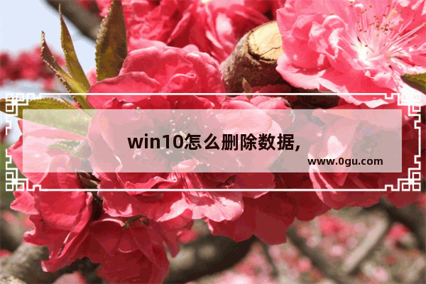 win10怎么删除数据,