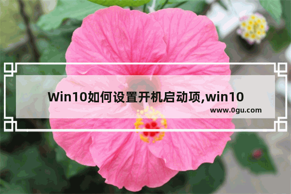 Win10如何设置开机启动项,win10电脑如何设置开机启动项