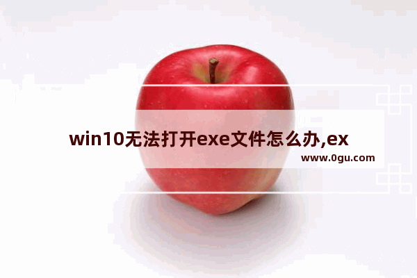 win10无法打开exe文件怎么办,exe文件打不开win10