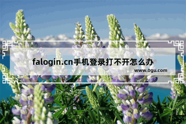 falogin.cn手机登录打不开怎么办？