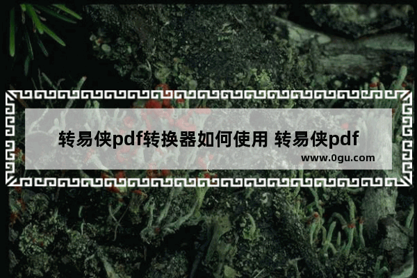 转易侠pdf转换器如何使用 转易侠pdf转换器的使用方法