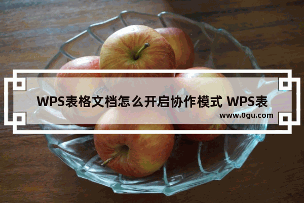 WPS表格文档怎么开启协作模式 WPS表格文档开启协作模式的方法