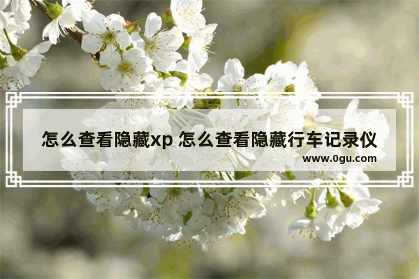 怎么查看隐藏xp 怎么查看隐藏行车记录仪的APP